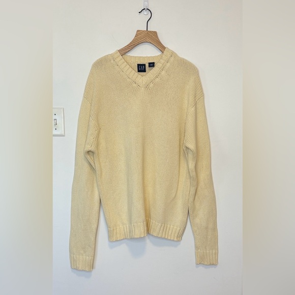 GAP Sweaters - GAP vintage cotton oversized v-neck sweater , sz : large